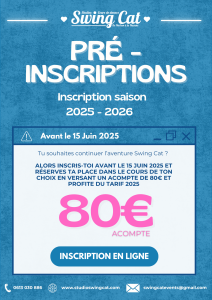 Pré inscriptions danse 2025