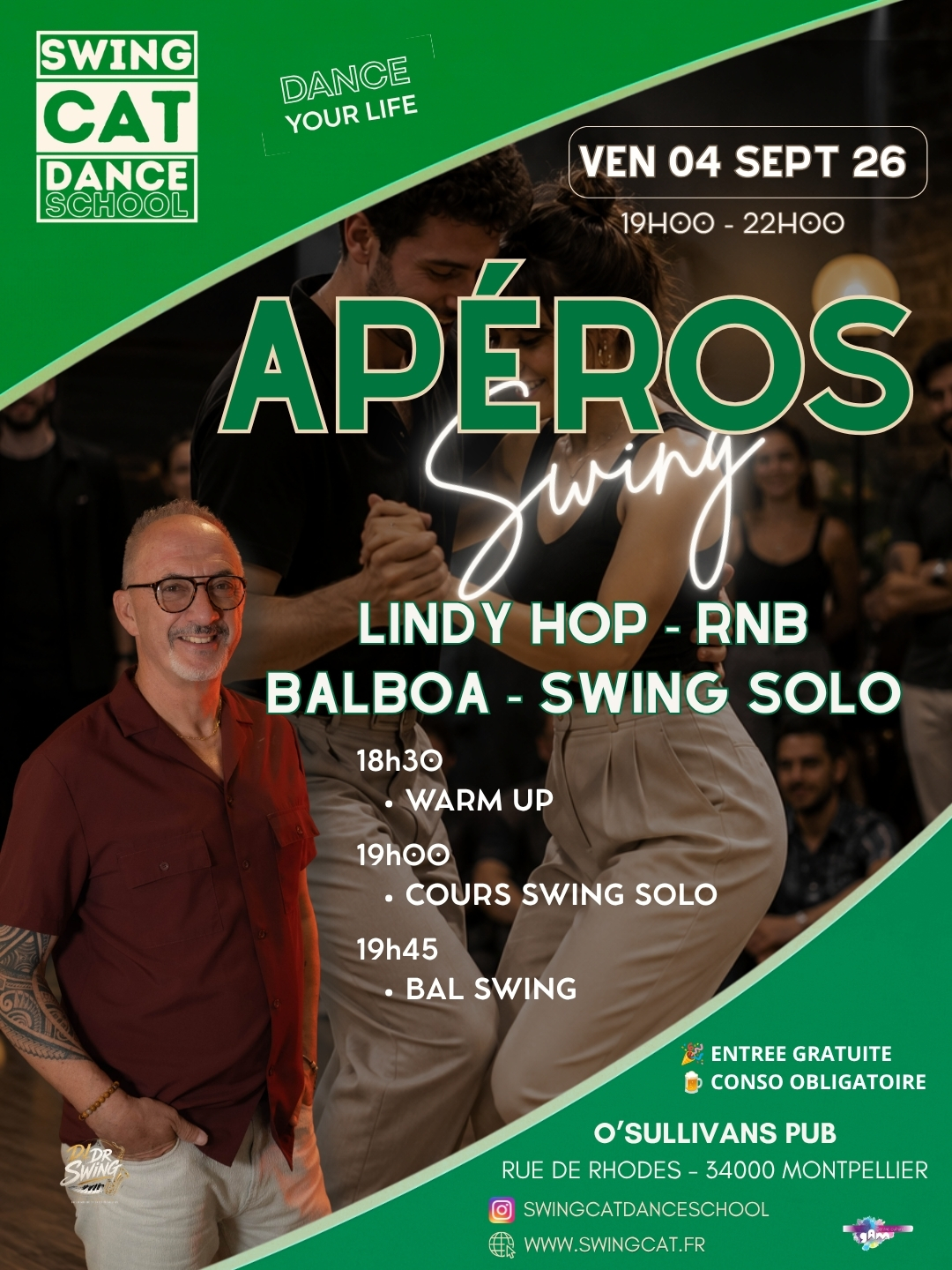 Apéros Swing au O'Sullivans Pub à Montpellier