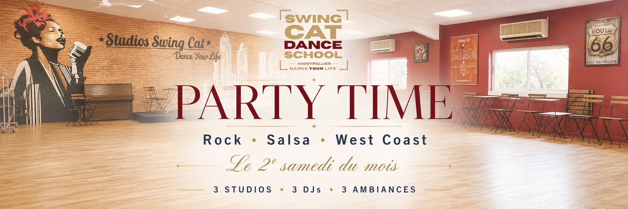 Soirée Rock Salsa Montpellier - Party Time Swing Cat Rock Salsa Bachata West Coast
